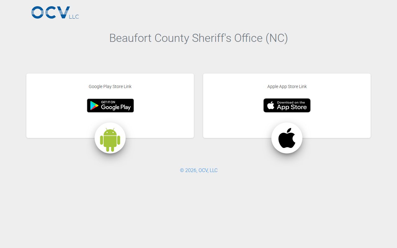 Official Beaufort County Sheriff NC app for local inmate and release checks